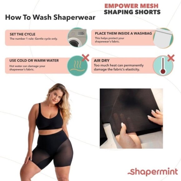 Shapermint Women’s Nude Shapewear Shorts Small High Waist Seamless Anti-Chafing - Picture 7 of 10